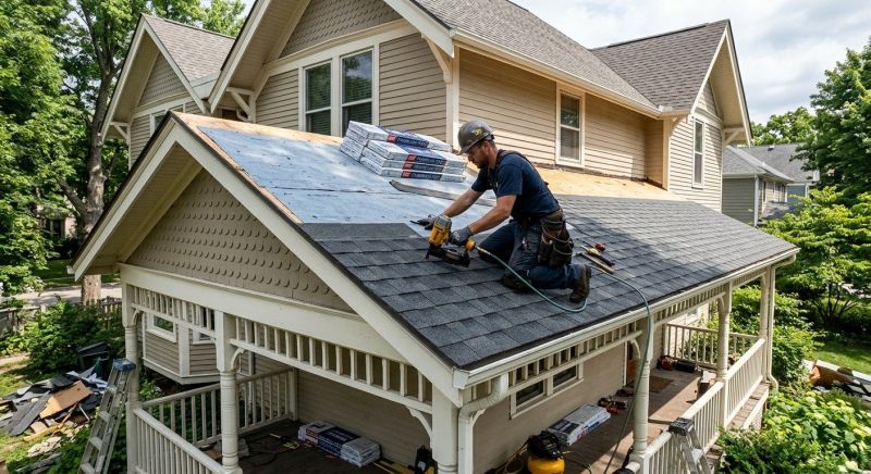A Frame Roof Installation in Newport, RI