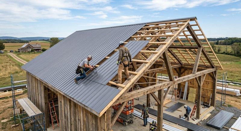 Barn Roof Construction in Newport, RI