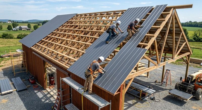Barn Roof Installation in Newport, RI