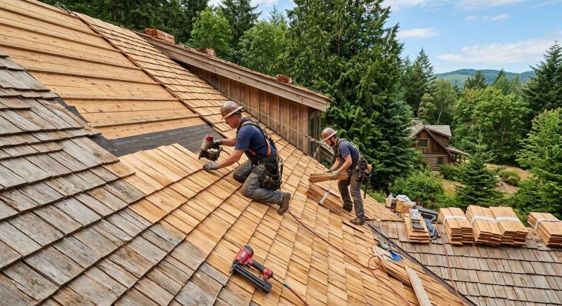 Cedar Roof Installation in Westport, MA