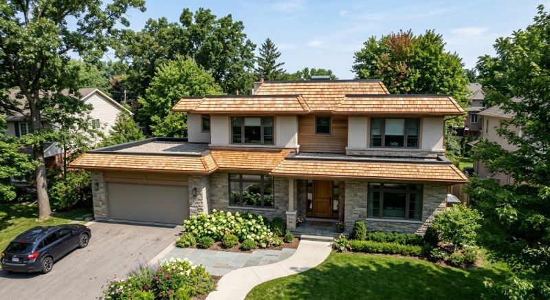 Cedar Shake Roof Construction in Tiverton, RI