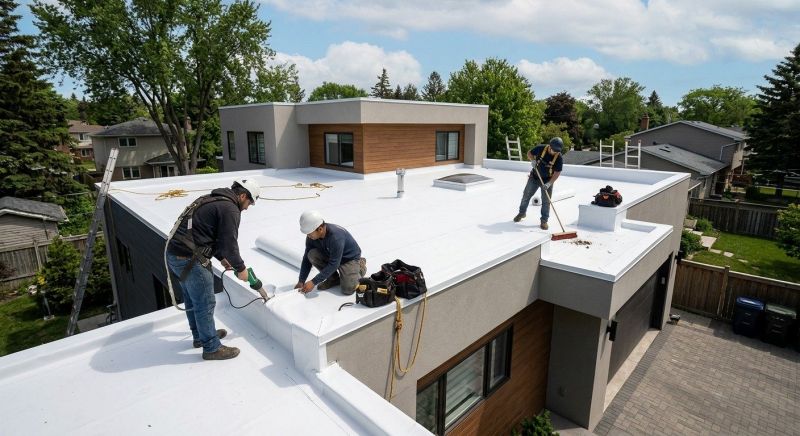Flat Roof Installation in Exeter, RI