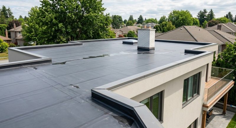 Single Ply Roof Installation in Charlestown, RI