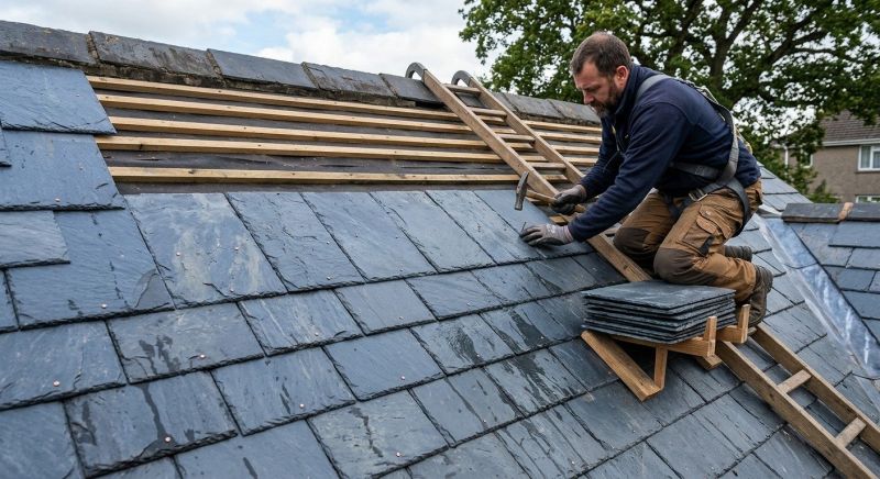 Slate Roof Construction in New Bedford, MA
