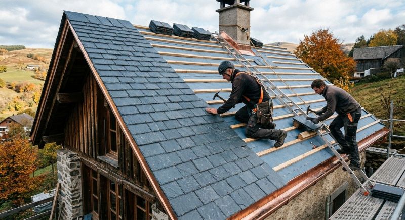 Slate Roof Installation in Exeter, RI