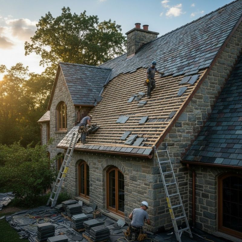 Slate Roof Replacement in Bristol County, RI