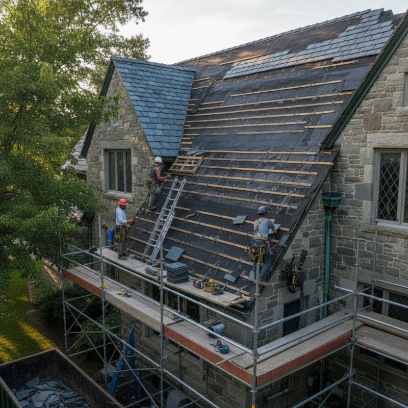 Slate Roof Replacement in West Kingston, RI