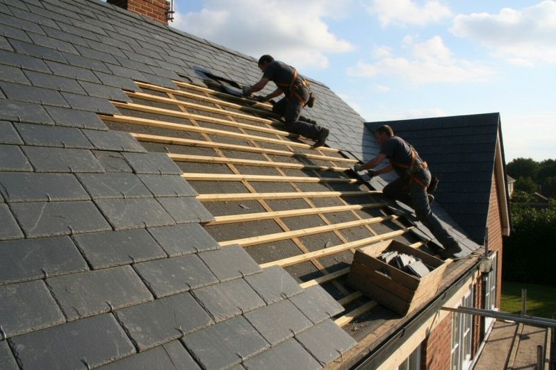 Slate Roof Replacement in Westport, MA