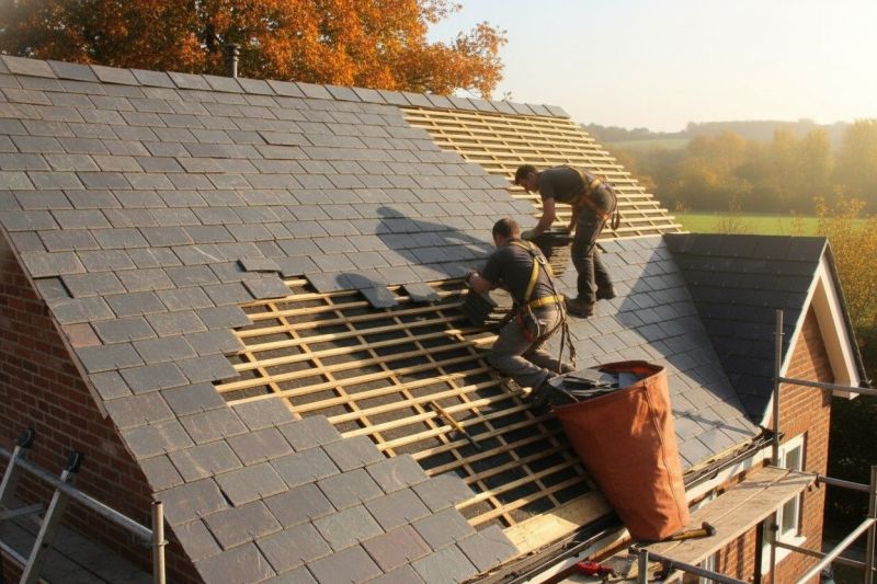Slate Roof Replacement in Westport, MA