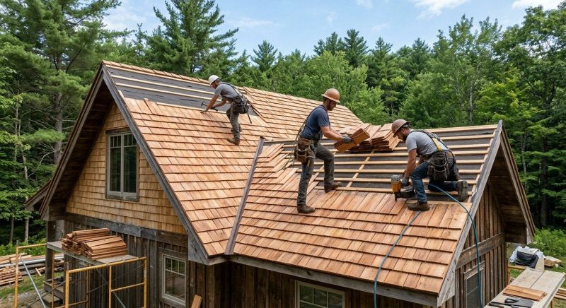 Wood Roofing Installation in East Providence, RI
