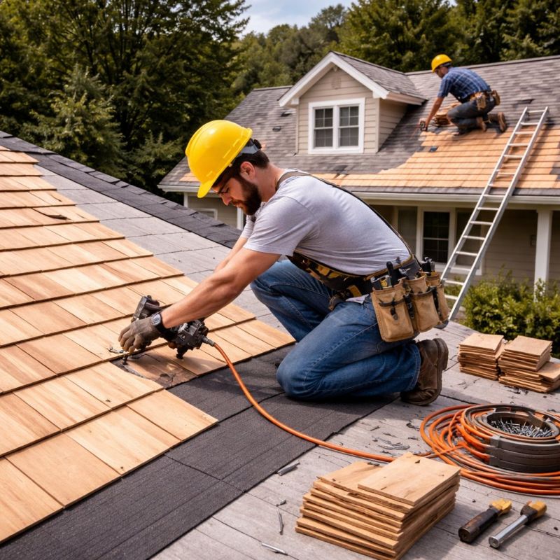 Wood Roofing Installation in Saunderstown, RI