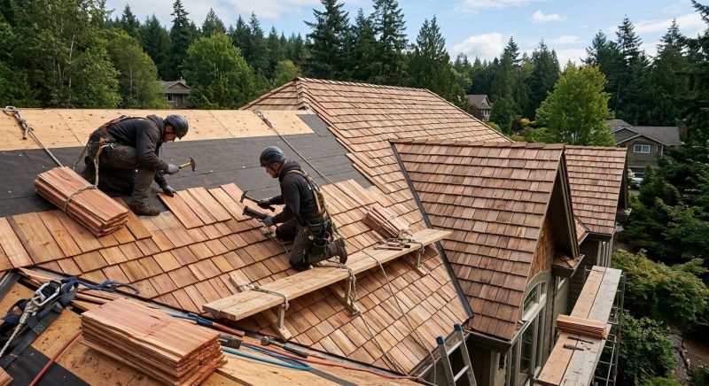Wood Roofing Installation in Swansea, MA