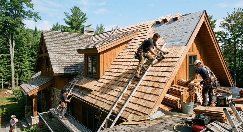 Wood Shake Roof Replacement in Newport, RI