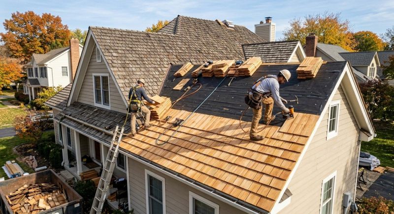 Wood Shake Roof Replacement in Wakefield, RI